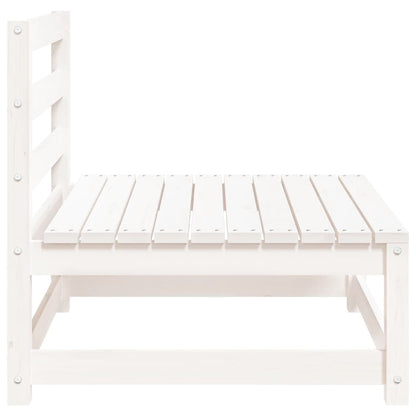 Sofamodul Til Havesofa 70x70x67 Cm Uden Armlæn Massivt Fyrretræ Hvid