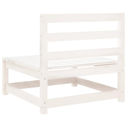Sofamodul Til Havesofa 70x70x67 Cm Uden Armlæn Massivt Fyrretræ Hvid
