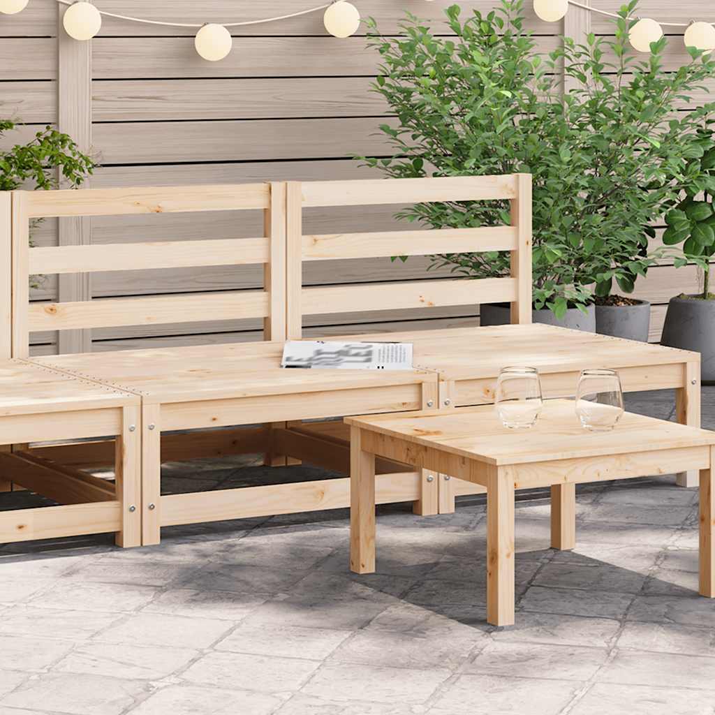 Sofamoduler 2 Stk. 70x70x67 Cm Uden Armlæn Massivt Fyrretræ