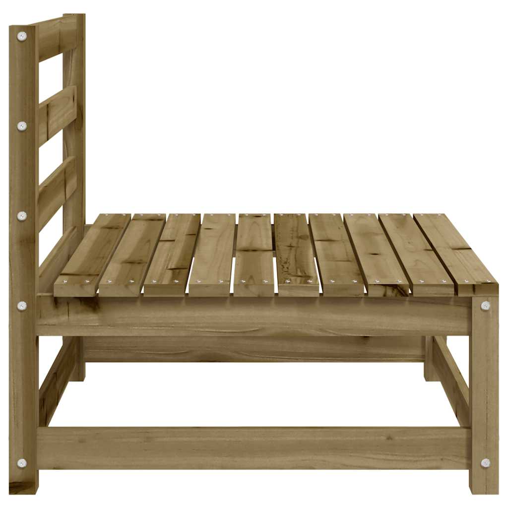 Sofamoduler 3 Stk. 70x70x67 Cm Uden Armlæn Imprægneret Fyrretræ