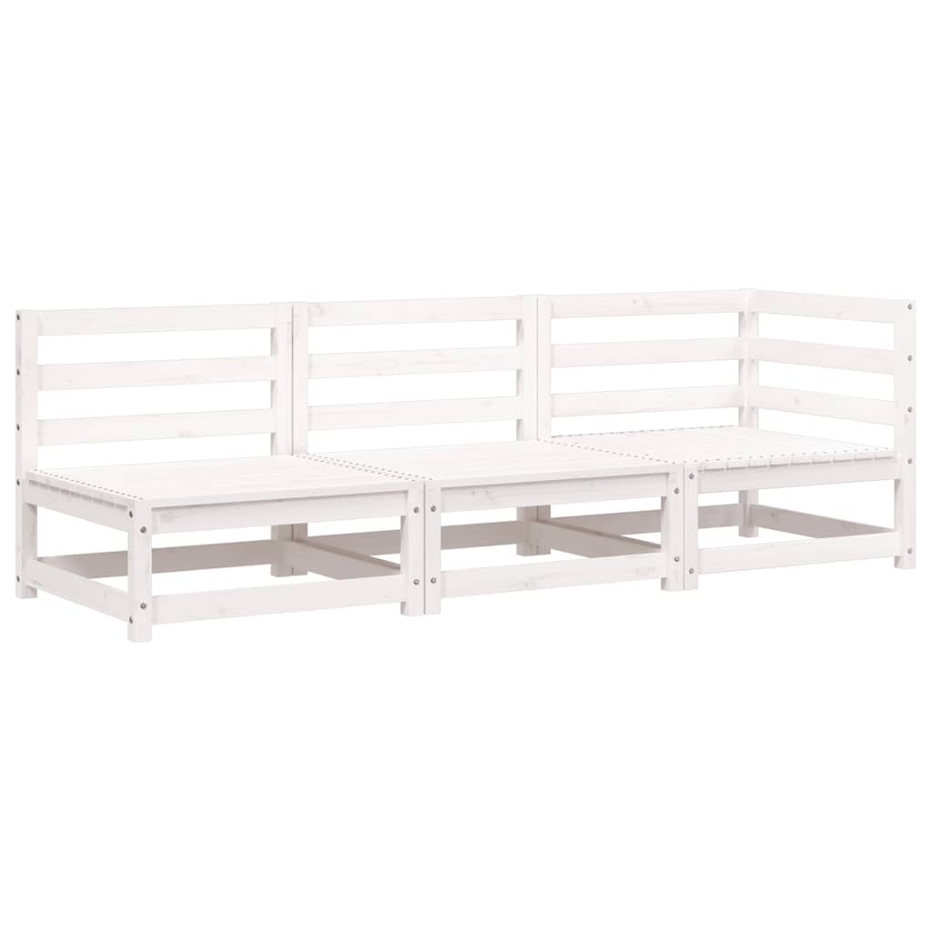 3-Personers Havesofa Massivt Fyrretræ