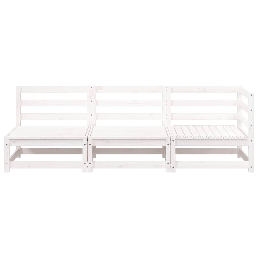 3-Personers Havesofa Massivt Fyrretræ