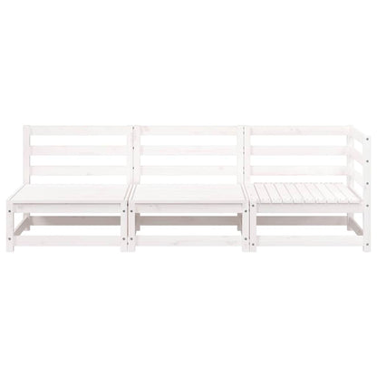 3-Personers Havesofa Massivt Fyrretræ