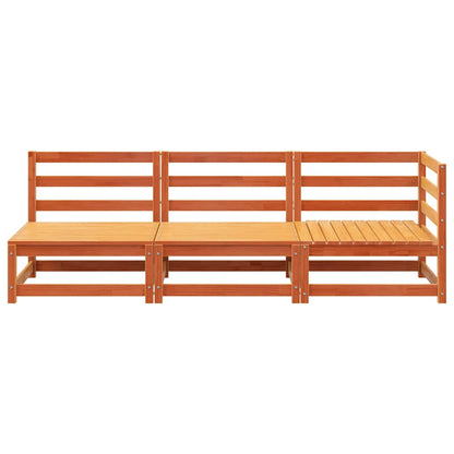 3-Personers Havesofa Massivt Fyrretræ
