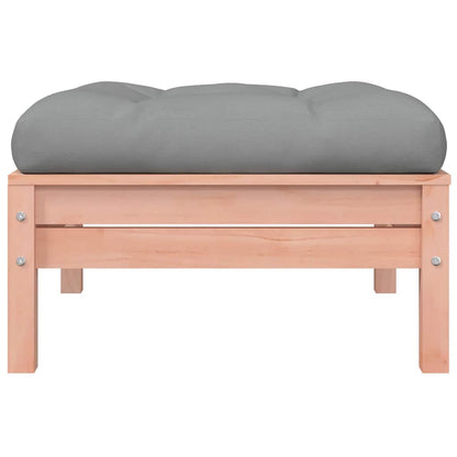 Udendørs Fodskammel Med Hynde Massivt Douglasgran