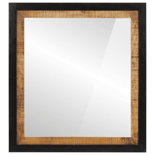 Badeværelsesskab 55X1X60 Cm Glas Og Massivt Mangotræ
