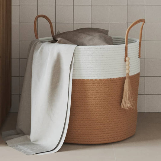 Opbevaringskurv Ø40X35 Cm Bomuld