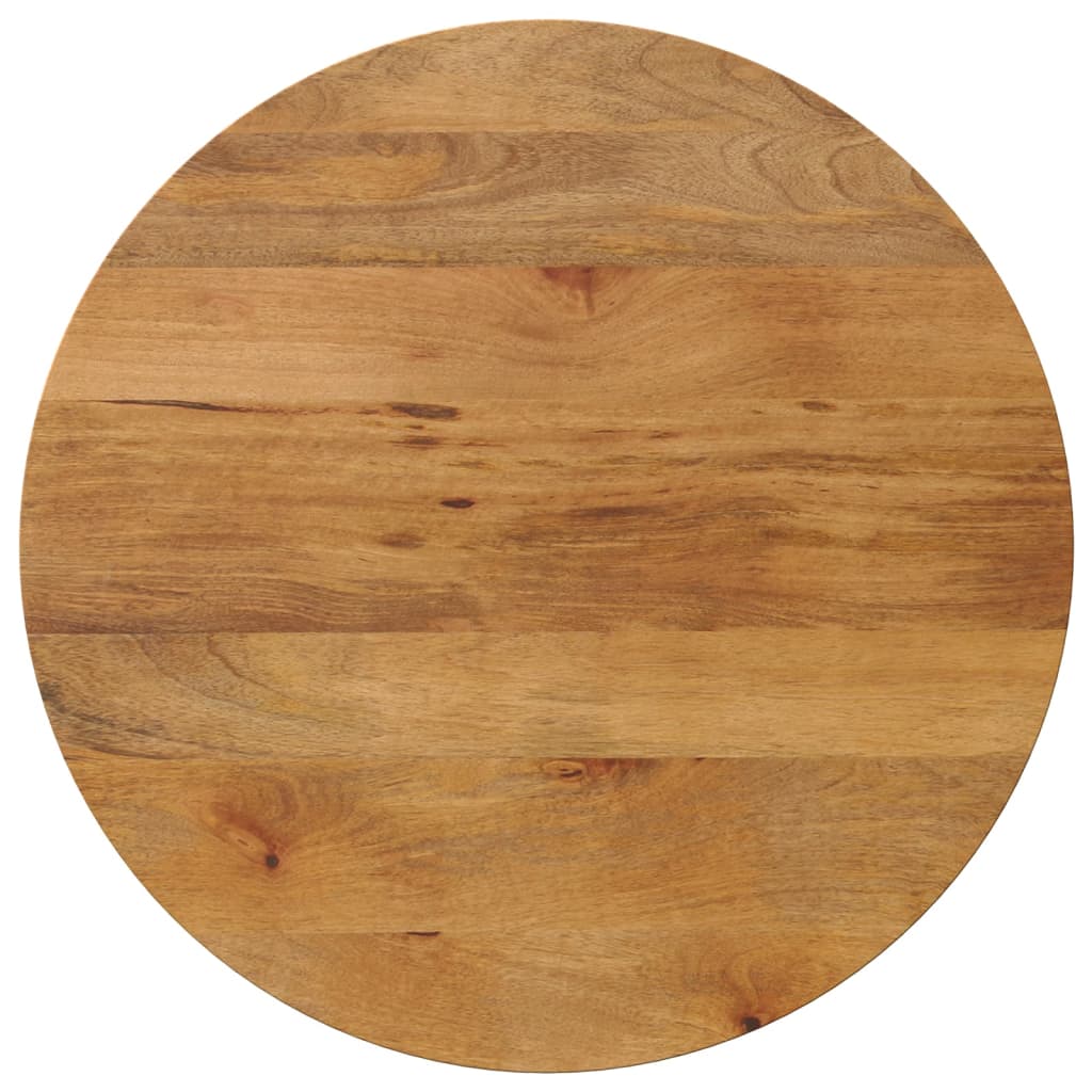 Bordplade Ø80x2,5 Cm Rund Massivt Mangotræ - Hovedbillede