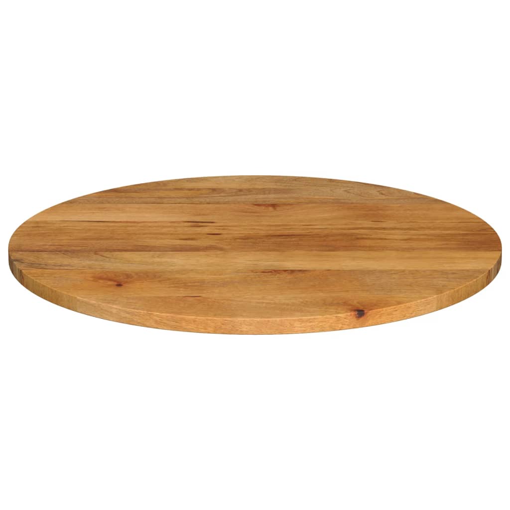 Bordplade Ø80x2,5 Cm Rund Massivt Mangotræ - Billede 3
