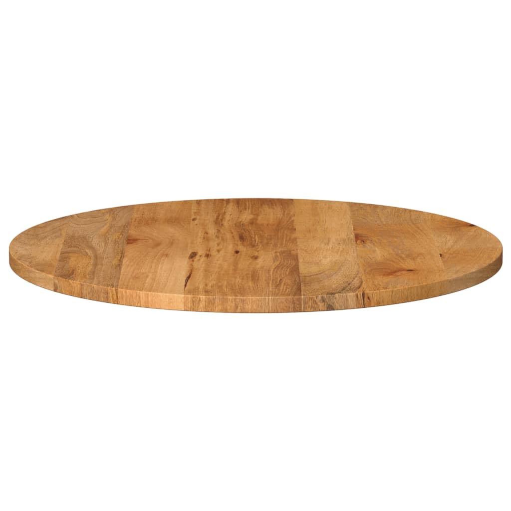 Bordplade Ø80x2,5 Cm Rund Massivt Mangotræ - Billede 4