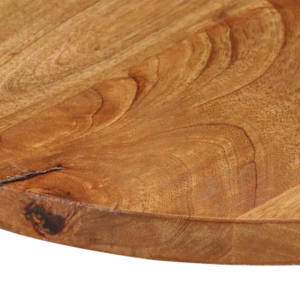 Bordplade Ø80x2,5 Cm Rund Massivt Mangotræ - Billede 6
