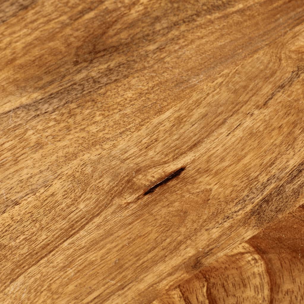 Bordplade Ø80x2,5 Cm Rund Massivt Mangotræ - Billede 7