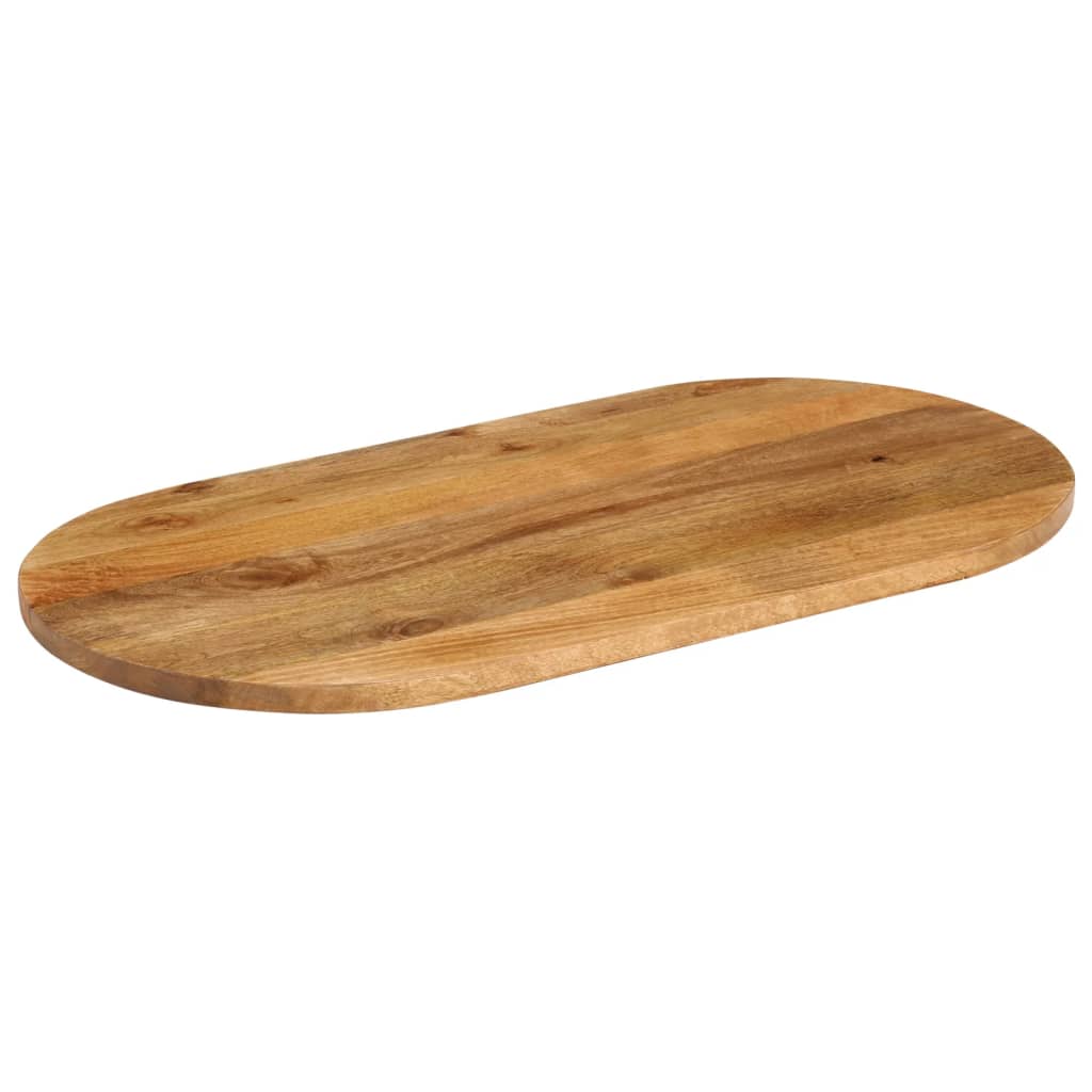Bordplade Oval Massivt Mangotræ - Billede 2