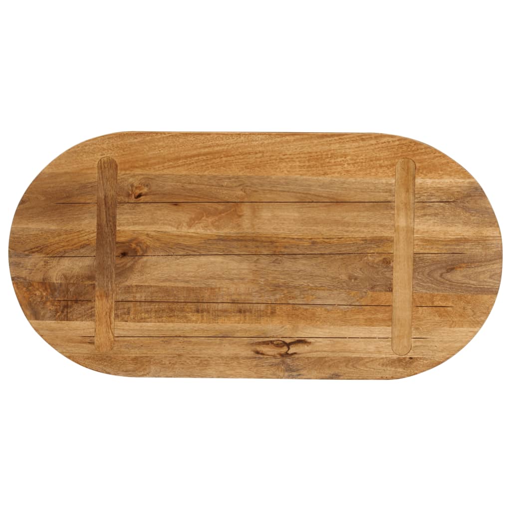 Bordplade Oval Massivt Mangotræ - Billede 5