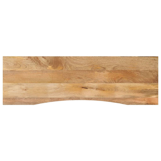 Bordplade Med Kurvet Form 160X50X2,5 Cm Ru Massivt Mangotræ Sonoma-Eg