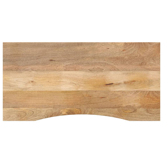 Bordplade Med Kurvet Form 140X60X2,5 Cm Ru Massivt Mangotræ Sonoma-Eg