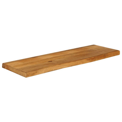Bordplade 100x20x2,5 Cm Naturlig Kant Massivt Mangotræ - Billede 2