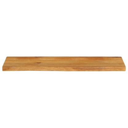 Bordplade 100x20x2,5 Cm Naturlig Kant Massivt Mangotræ - Billede 3