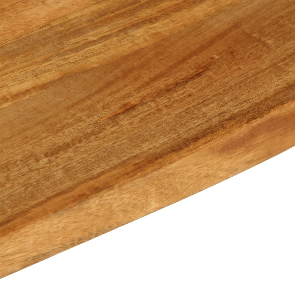 Bordplade 100x20x2,5 Cm Naturlig Kant Massivt Mangotræ - Billede 7