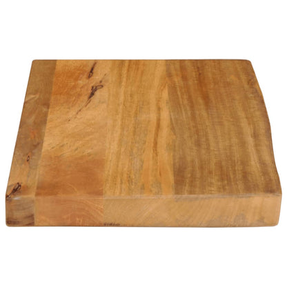 Bordplade 60x30x3,8 Cm Naturlig Kant Massivt Mangotræ - Billede 4