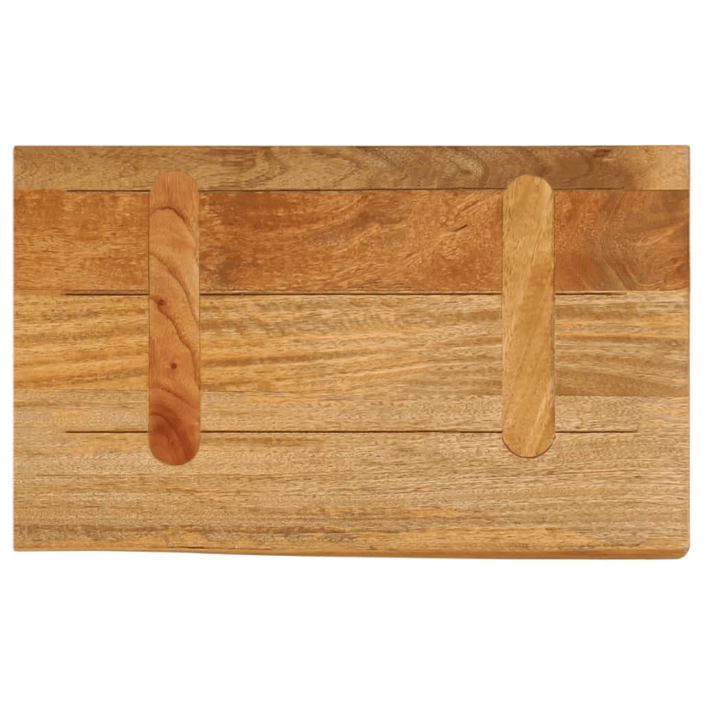 Bordplade 60x30x3,8 Cm Naturlig Kant Massivt Mangotræ - Billede 5