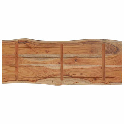Bordplade 100x40x2,5 Cm Rektangulær Massivt Akacietræ - Billede 4