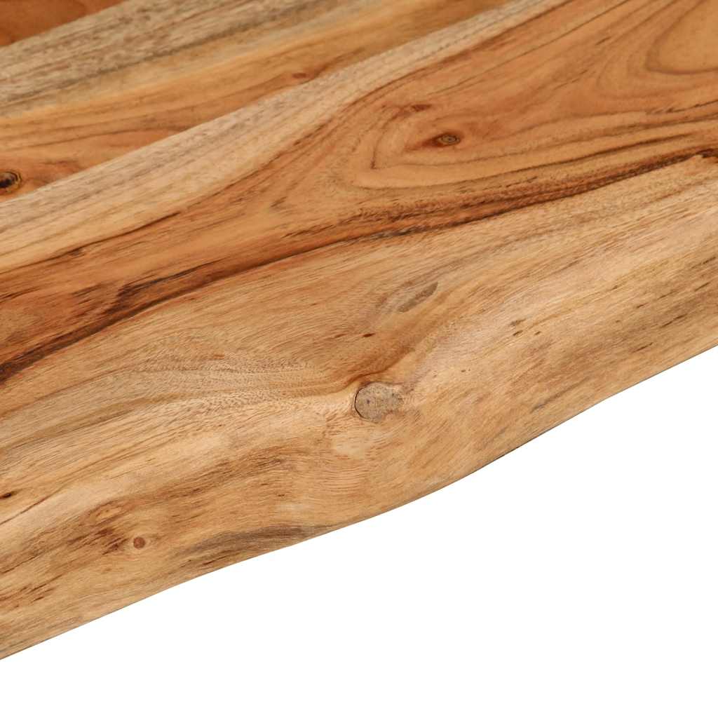 Bordplade 100x40x2,5 Cm Rektangulær Massivt Akacietræ - Billede 8