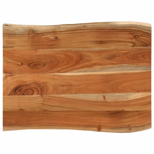 Bordplade 90x60x2,5 Cm Rektangulær Massivt Akacietræ - Hovedbillede