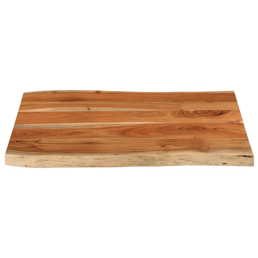Bordplade 90x60x2,5 Cm Rektangulær Massivt Akacietræ - Billede 3