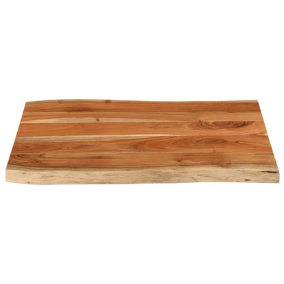 Bordplade 90x60x2,5 Cm Rektangulær Massivt Akacietræ - Billede 3