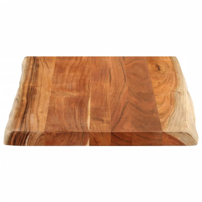 Bordplade 90x60x2,5 Cm Rektangulær Massivt Akacietræ - Billede 4