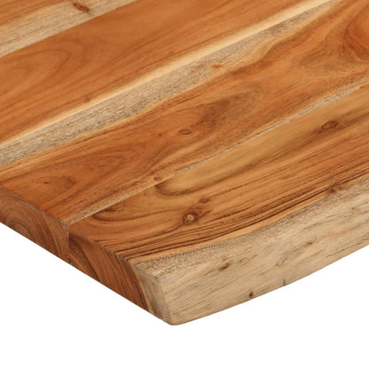 Bordplade 90x60x2,5 Cm Rektangulær Massivt Akacietræ - Billede 6