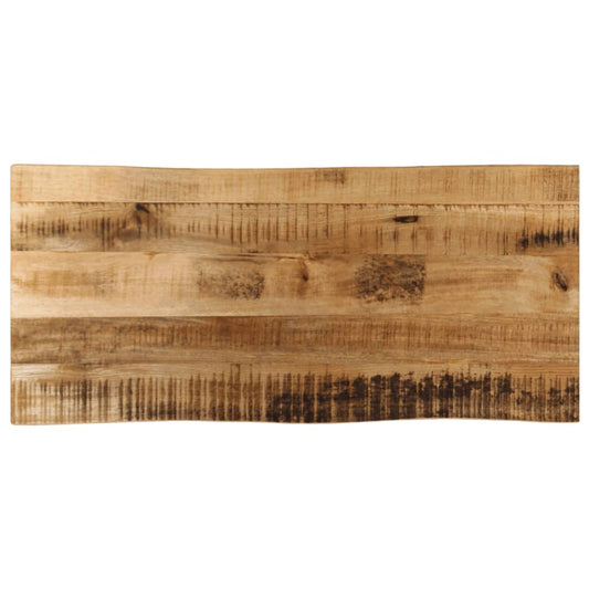 Bordplade 100X40X2,5 Cm Naturlig Kant Massivt Ru Mangotræ Ru Mangotræ (Naturligt)