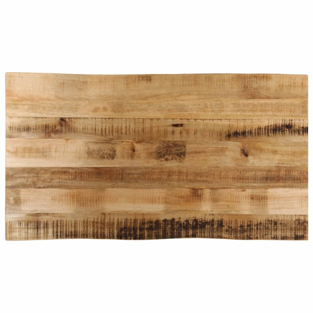 Bordplade 110x60x2,5 Cm Naturlig Kant Massivt Ru Mangotræ - Hovedbillede