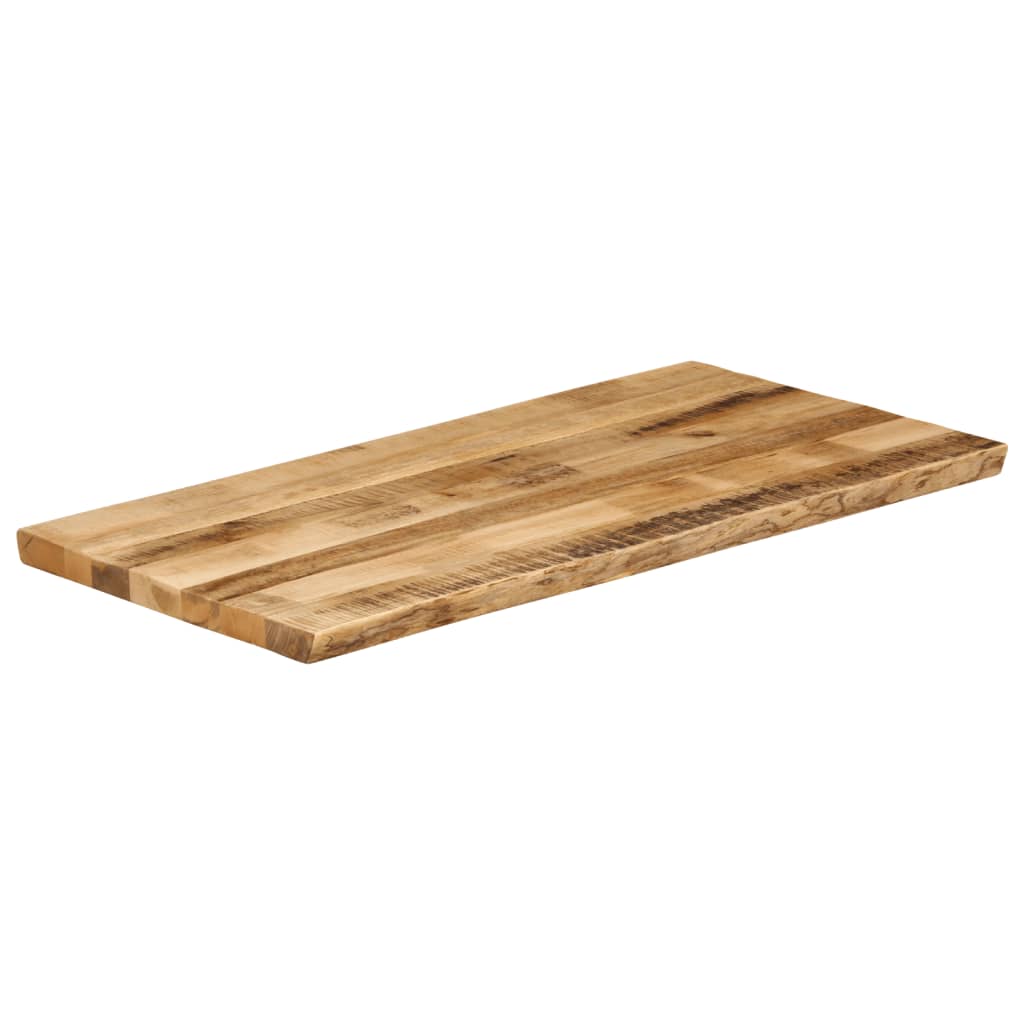 Bordplade 110x60x2,5 Cm Naturlig Kant Massivt Ru Mangotræ - Billede 2