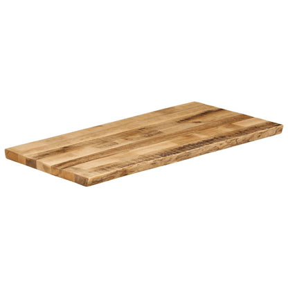 Bordplade 110x60x2,5 Cm Naturlig Kant Massivt Ru Mangotræ - Billede 2