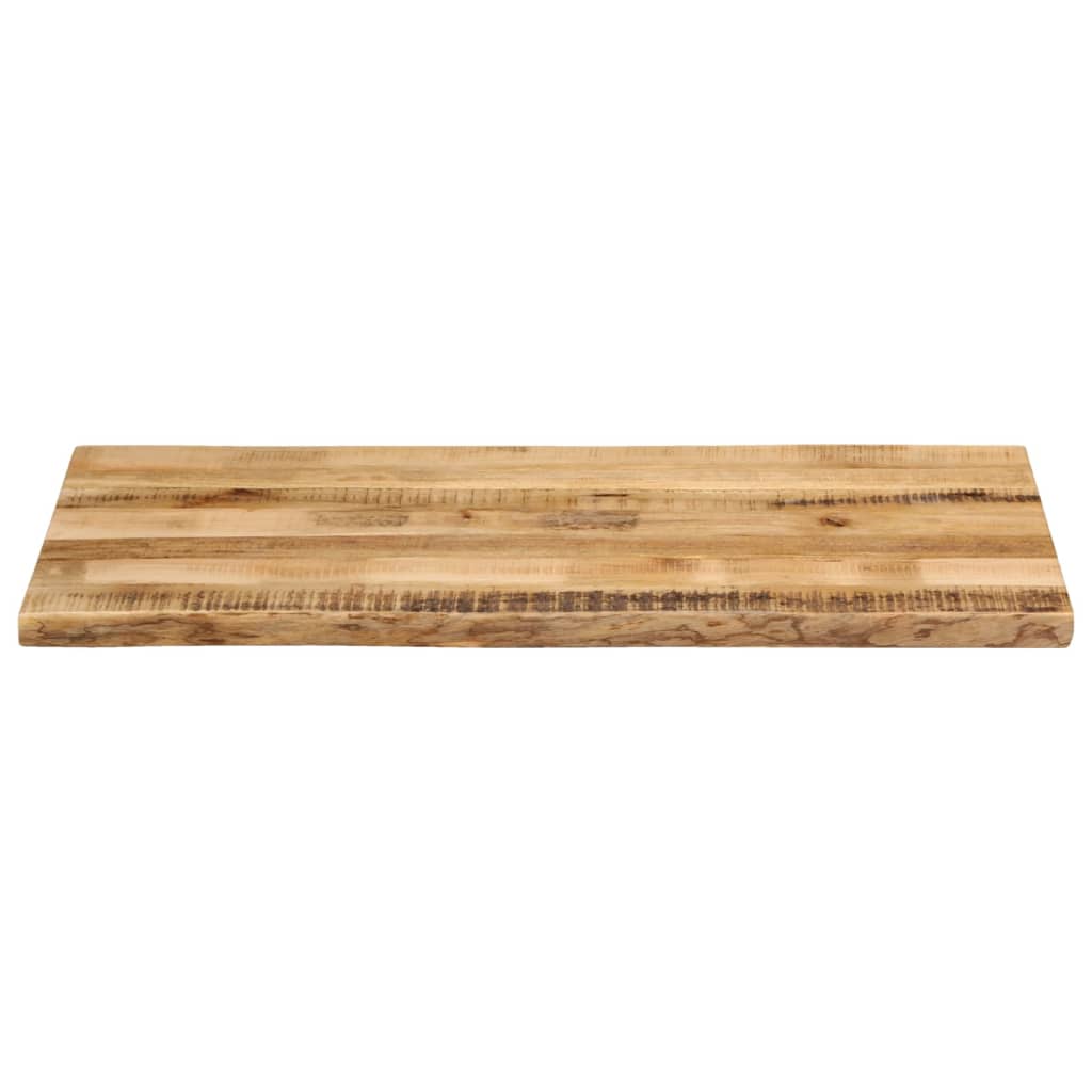 Bordplade 110x60x2,5 Cm Naturlig Kant Massivt Ru Mangotræ - Billede 3