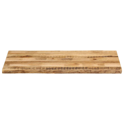 Bordplade 110x60x2,5 Cm Naturlig Kant Massivt Ru Mangotræ - Billede 3