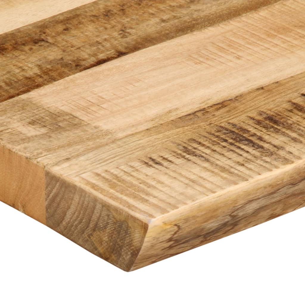 Bordplade 110x60x2,5 Cm Naturlig Kant Massivt Ru Mangotræ - Billede 6