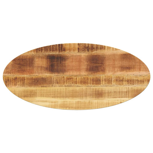 Bordplade 90X40X3,8 Cm Oval Massivt Mangotræ Ru Mangotræ (Naturligt)