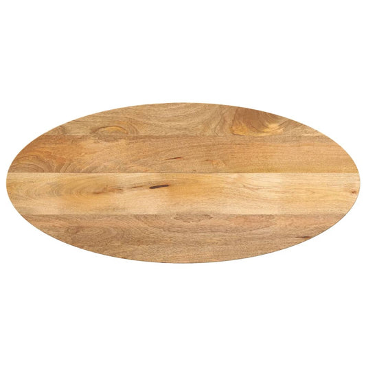 Bordplade 110X50X2,5 Cm Oval Massivt Mangotræ Mangotræ (Naturligt)