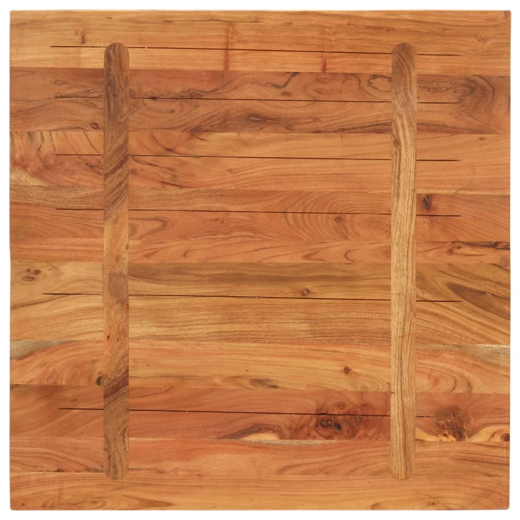 Bordplade 70x70x3,8 Cm Firkantet Massivt Akacietræ - Billede 5