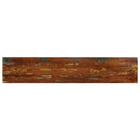 Bordplade 140X30X3,8 Cm Rektangulær Massivt Genbrugstræ Genbrugstræ (Flerfarvet)