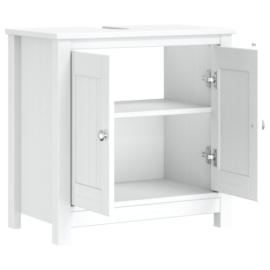 Underskab Berg 60x34x59 Cm Massivt Fyrretræ - Billede 4