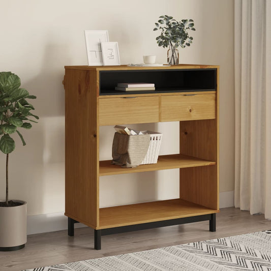 Barbord Flam 92X45X110 Cm Massivt Fyrretræ Sort