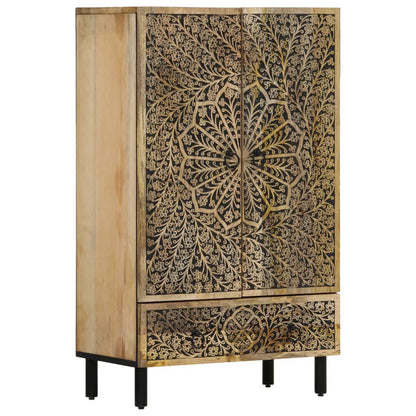 Skab 60x33x100 Cm Massivt Mangotræ - Billede 2