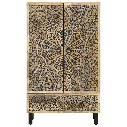 Skab 60x33x100 Cm Massivt Mangotræ - Billede 5