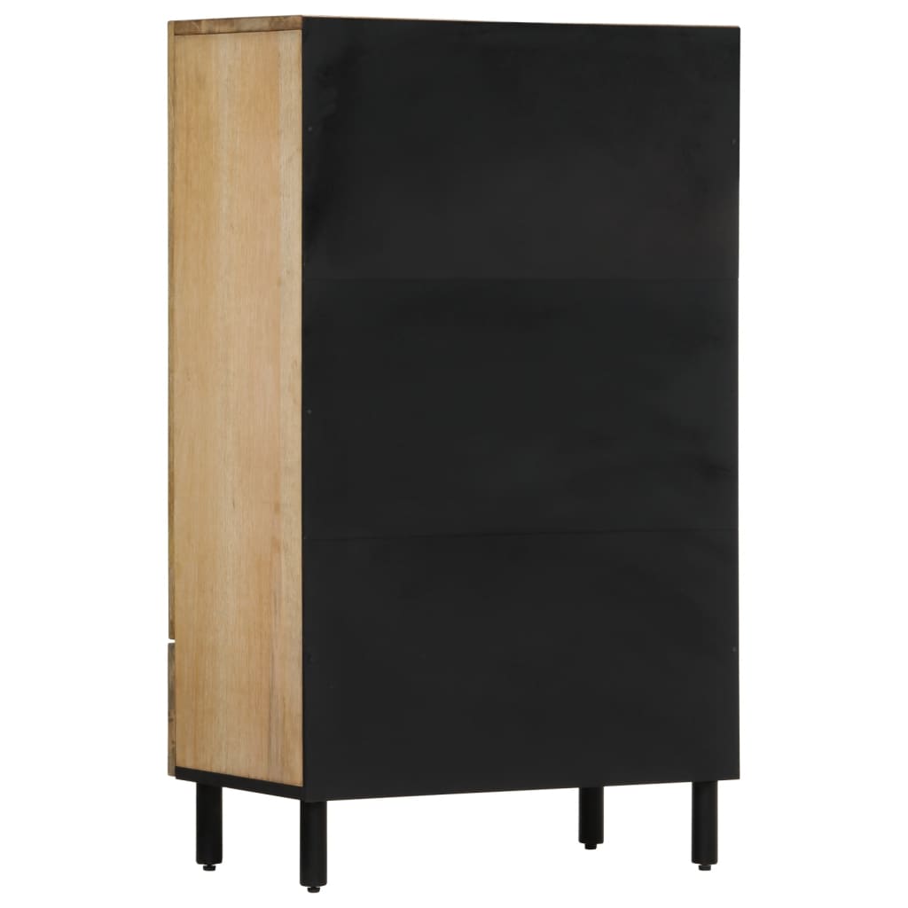 Skab 60x33x100 Cm Massivt Mangotræ - Billede 7