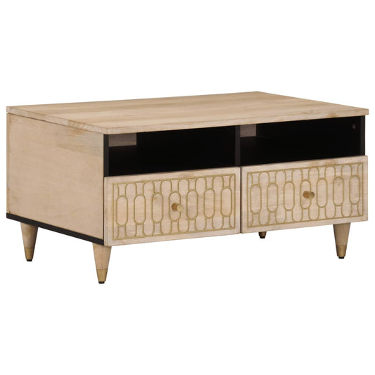 Sofabord 80X54X40 Cm Massivt Mangotræ