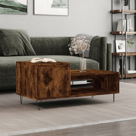 Sofabord 100X50X45 Cm Konstrueret Træ Etræsfarve
